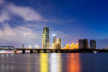 Fototapeta premium Scenery of urban architecture in Nanchang City, Jiangxi Province, China