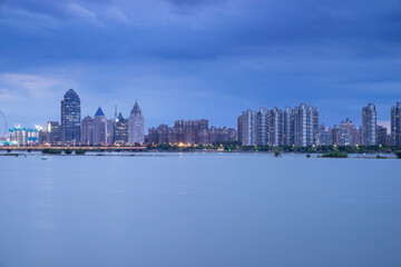 Fototapeta na wymiar Scenery of urban architecture in Nanchang City, Jiangxi Province, China