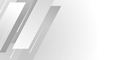 Modern white gray grey abstract web banner background creative design