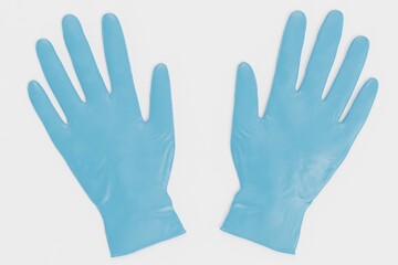 Realistic 3D Render of Latex Gloves