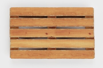 Realistic 3D Render of Pallet