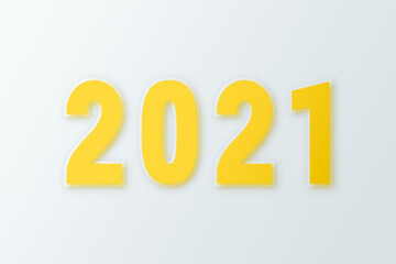 2021 - 3D yellow concept