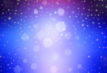 Dark Pink, Blue vector background in Xmas style.