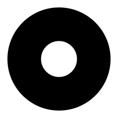 Fototapeta na wymiar Black circle icon. Vector round symbol