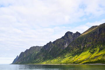 Beautiful sea and mountain view, Norway 