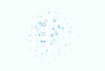 Light BLUE vector pattern with spheres.