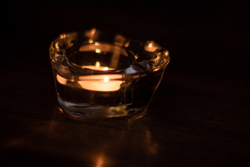 candle in a candlestick