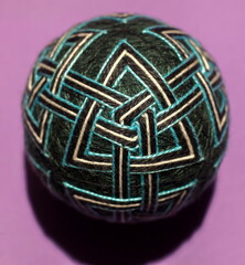 Traditional japanese decorative balloon of happiness made of yarn