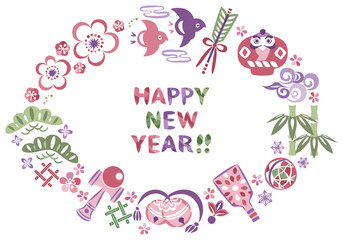 お正月・縁起物　装飾フレーム④