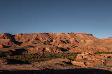 View of Tamedakhte village, next to Ait ben Haddou, in Morocco