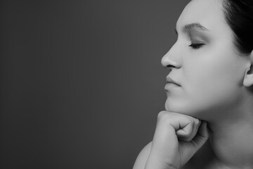 Fototapeta premium sad female portrait