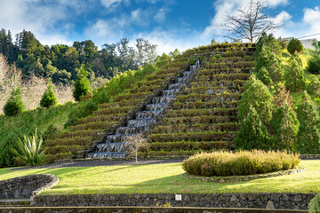 Water Fountain in a park in the Furnas region - Azores