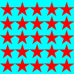 pattern with red stars vector design