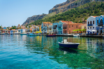 Kastellorizo Island harbour view in Greece