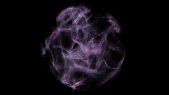 3D rendered video looks like smoke on black background.