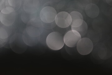 bokeh of lights on black background