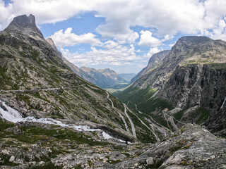 Trollstigen, Mountain road in Norway