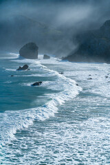 San Julian beach, Liendo, Cantabrian sea, Montaña Oriental Costera, Cantabria, Spain, Europe