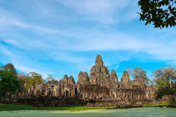Fototapeta na wymiar Angkor Wat in Cambodia with the twilight time 