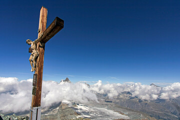 Gipfelkreuz auf dem kleinen Matterhorn