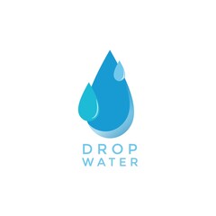 water drop logo vector template