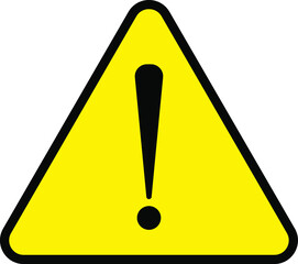 Caution Warning Sign Vector EPS Isolated Sticker