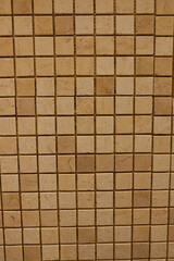 Small mosaic tile close up. Hardware store.