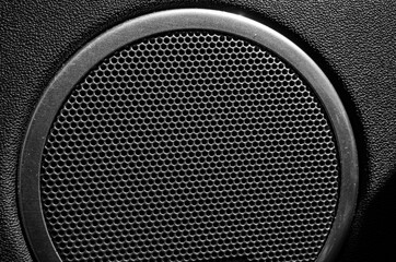 speaker on black background