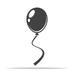 Balloon icon transparent vector isolated