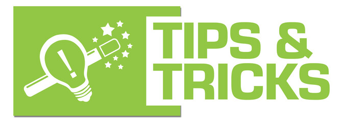 Tips And Tricks Green Horizontal Stripe 