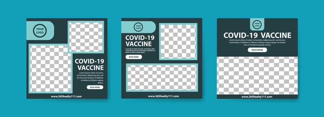 Collection of covid-19 vaccine social media posts. vaccine for covid-19. for the socialization of the covid-19 virus vaccination.