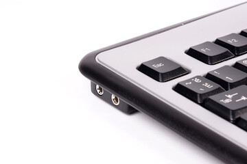 silver black  keyboard