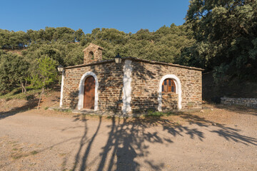 Fototapeta na wymiar a small hermitage in the Sierra Nevada in southern Spain