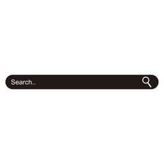 Search Bar Icon - Vector, Sign and Symbol for Design