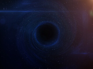 Black hole. Elements of this image furnished by NASA.