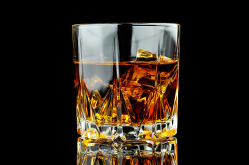 Whiskey in the glass.