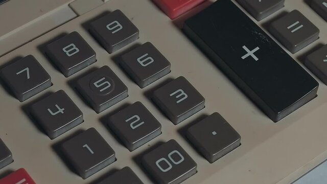 old retro calculator