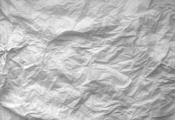 Crumpled paper sheet surface.
