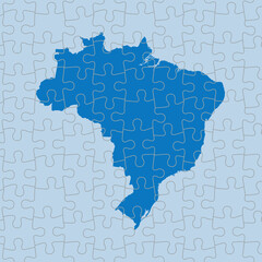 vector map of Brazil