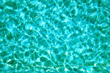 Swimming pool water surface.