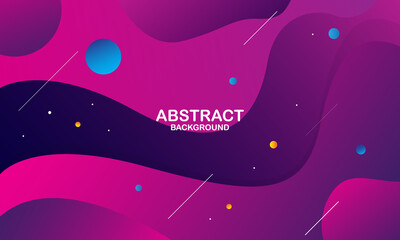 Colorful geometric background. Liquid color background design. Fluid shapes composition. Vector illustration