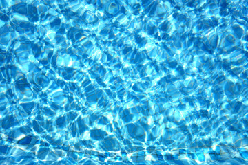 Swimming pool water surface.