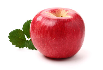 Red apples isolated on white background