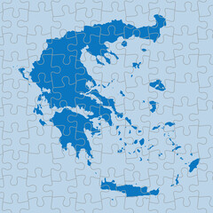vector map of Greece