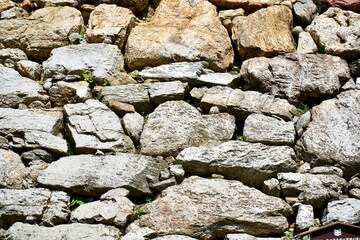 Stone wall background at Hamamatsu castle.