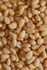 pine nuts isolated on white background