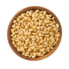 pine nuts isolated on white background