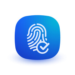 Verified Fingerprint - Button