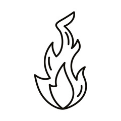 fire flame line style icon