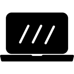 Computer laptop icon